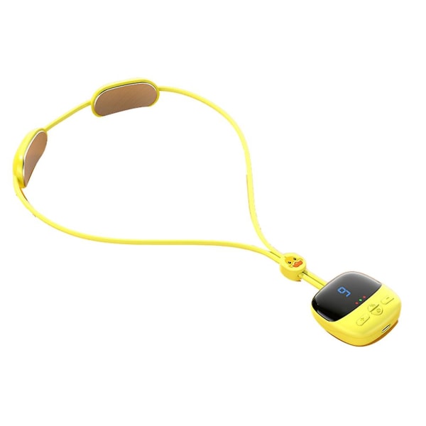 Smart Electric Neck Massager Shoulder Body Massager Vibration Neck Masssger Uppladdningsbar Hot Compre Yellow