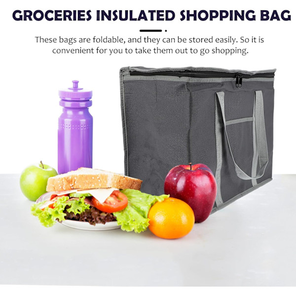 1 st Handla Väska Shopping Tote Bärbar Korg Camping Kylare Förvaringsväska Livsmedelskylväska Utomhus Kylare Korg Bärbar Kylare Korg Utomhus Ba