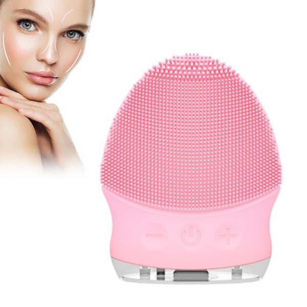 Silikon Ansiktsrengöring Elektrisk Ansiktsrengöring Pore Cleaner Brush Tw Pink