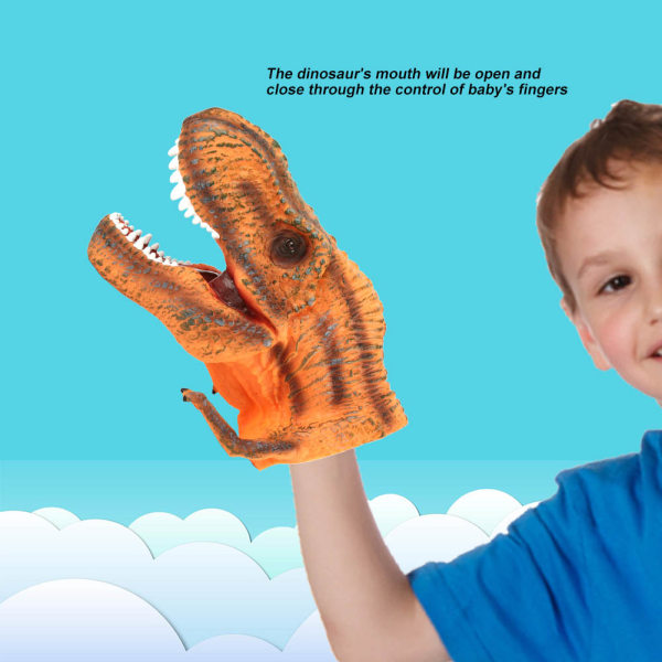 Lasten Pehmeä Dinosauruksen Pää Käsi Nukke Tarina Roolileikki Hauska Lelu Malli Käsineet Tyrannosaurus Rex