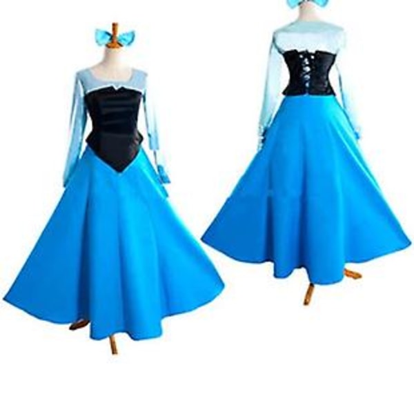 Den lilla sjöjungfrun Ariel Princess Cos Kläder Cosplay Anime Kläder GrossistXXL