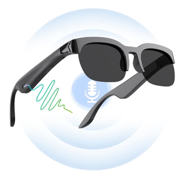 Unisex Bluetooth-smartbriller med understøttelse af stemmeoversættelse, opkald og musikafspilning.