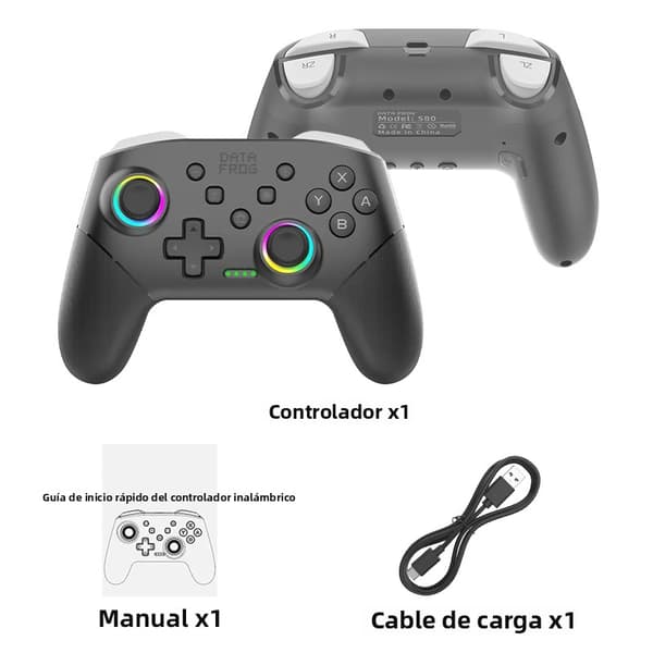 S80 Pro Trådløs Spilcontroller Kompatibel med Switch OLED / Lite og PC, Programmerbare Funktioner, Bluetooth