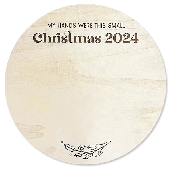 DIY-vänlig Julväggdekoration och 2025 Festival Träbordsprydnad - 30*30*0.5cm Poplarträ, Lägger till Jul-stil Festlig Charm
