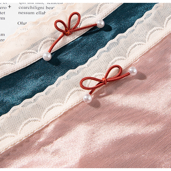 Sommar tunna och transparenta damtrosor, svalkande triangeltrosor, midjehöga, andningsbara, plus size, fyra stycken i ett set. L