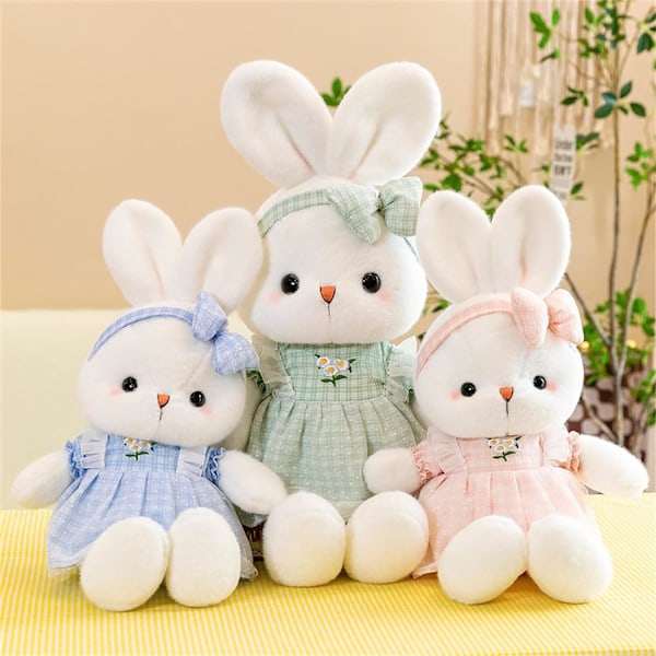 Plush Kanin, 35cm  Plush Kanin  Leksak Kanin  Plush Leksak för Barn Födelsedagspresent Söt Cartoon Djur