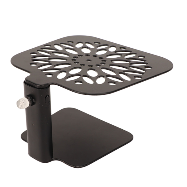 Kaffe vägning rack, justerbar höjd, vattentät kolstål skala stångskyddsställ, kaffemaskin, svart runt hål black round hole