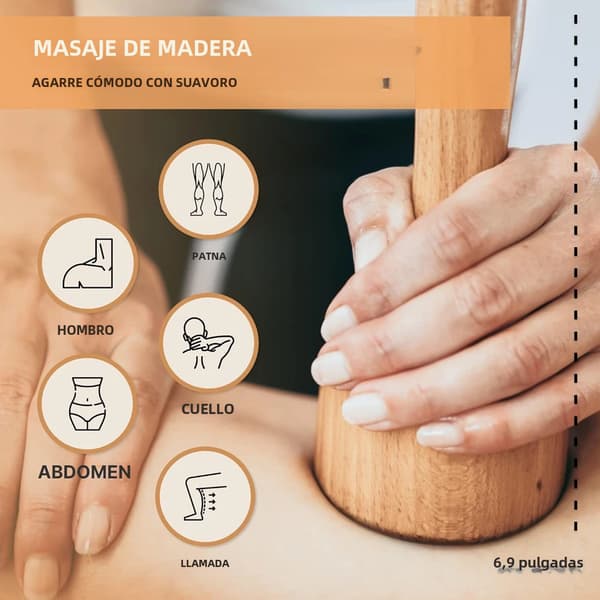 6 stk. træterapi massageværktøjer, lymfedrænage massageapparat, maderoterapi sæt, anti cellulite komplette kropsskulpturværktøjer til afslapning