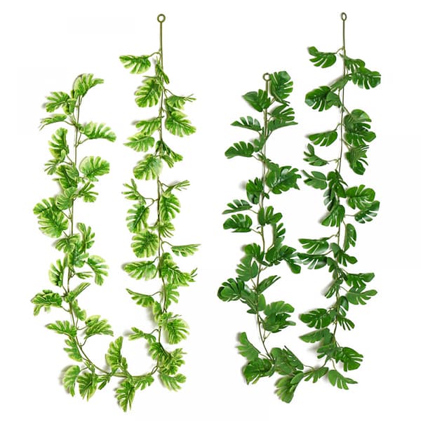 Konstgjorda gröna rankor, grön, 2 plantor
