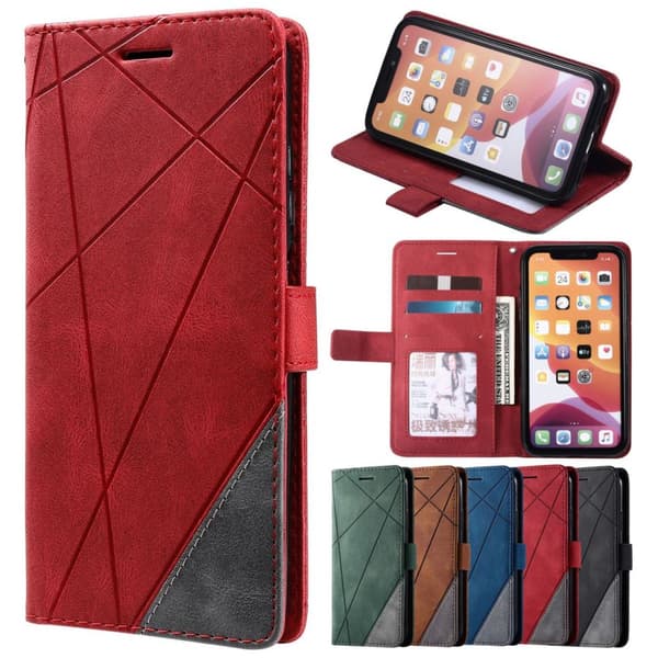 Grön; Äkta läder flipfodral för Samsung Galaxy S21 Plus, stöder 5G, plånboksdesign, sött utseende. green S21 Plus