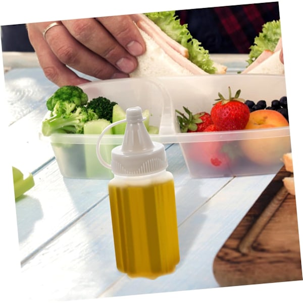 8 stk Smørbrød-Squeezeflasker, Sausflasker, Malingssqueezeflasker, Squeeze-Squirt-Condimentflasker, Salatdressingbeholder, Saus-Squeezebeholder
