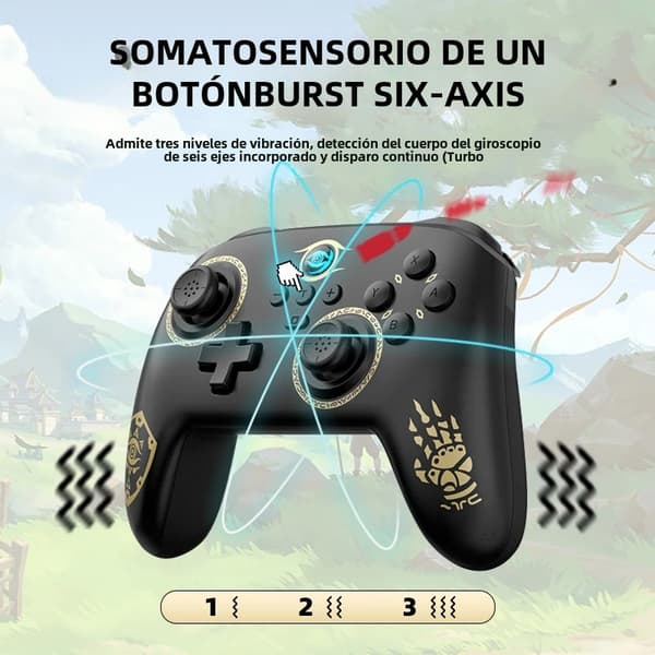 Rød og hvid trådløs spilcontroller, kompatibel med Switch OLED/Lite, joystick kompatibel med PC Steam