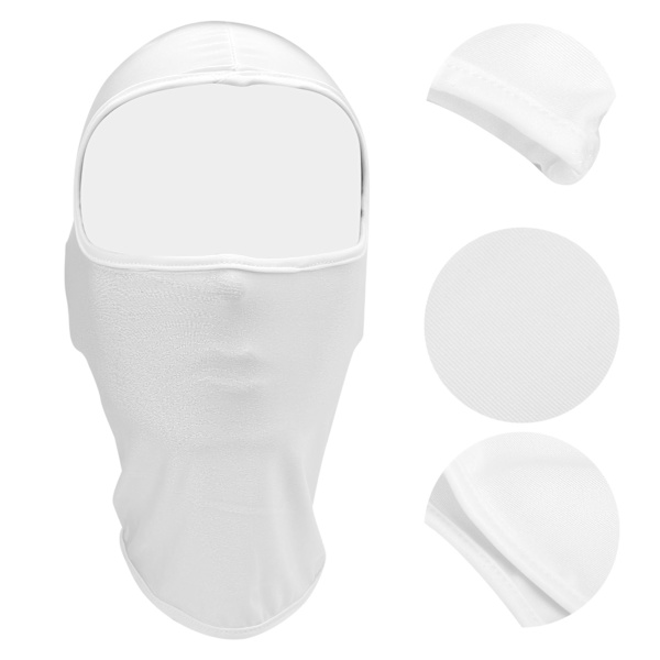 Udendørs Cykling Polyester Hoved Ansigts Dækning UV Beskyttelse Hovedtørklæde MultiPurpose(blanc ) blanc