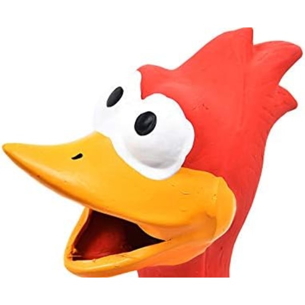 Gummikjærring Squeaky Hundefiler for Små, Mellomstore eller Store Hunderaser, Lek Henting, Reduser Separasjonsangst Red