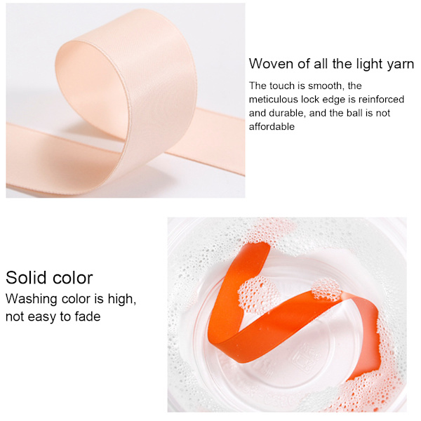 1/2/3/5 Fashionabla satinband för sömnad och hantverk - lätt att red 235 6mm 1 Pc
