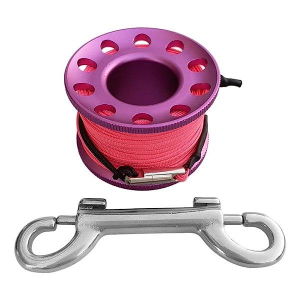 1/2/3/5 Diving Finger Reel Guide Spool 15m Line Dual Ended För Purple 15M Wire 1 Pc