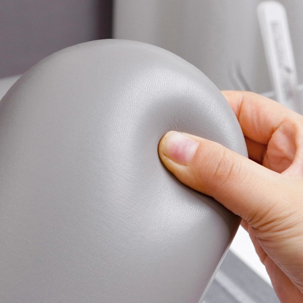PU Nagelarmstöd Kuddställ Tvättbart för manikyr nagelsalong Short Gray