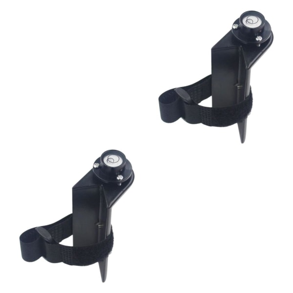 1/2 Grade Rod Level Bubble Level för rätvinklig nivårem Black with Tie 2PCS