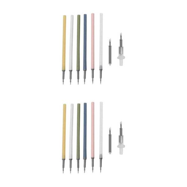 2 6x Paper Craft Pen Refill för precisionspapperskorttillverkning