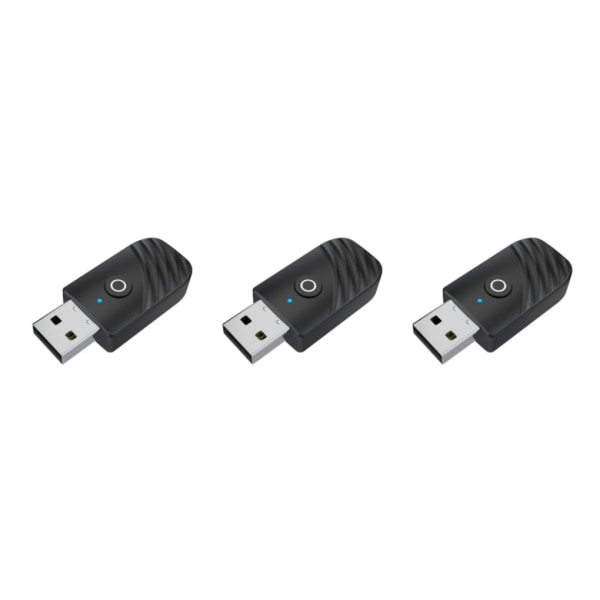 1/2/3/5 Bluetooth och Receiver Audio Low Latency för TV-bil USB Bluetooth Sender 45x20x9.5mm 3Set