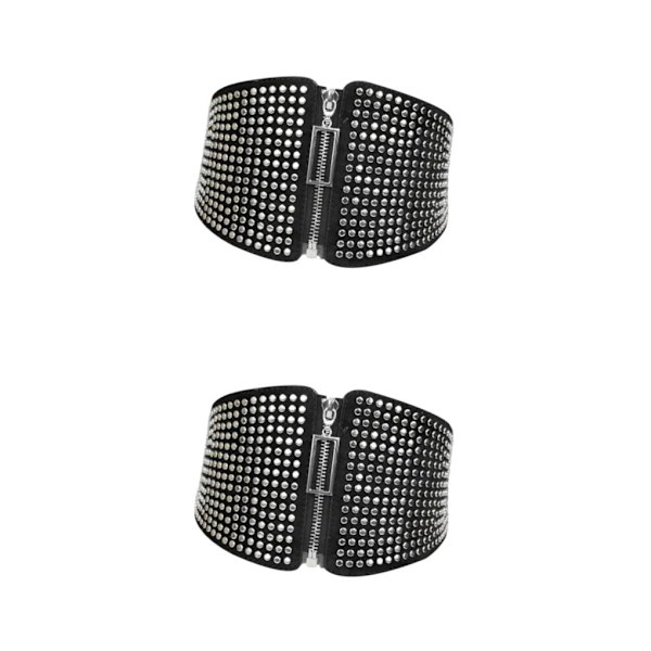 1/2/3 Fashion Elastiskt midjebälte Wide För Cinch Belts Korsett Style A 2Set