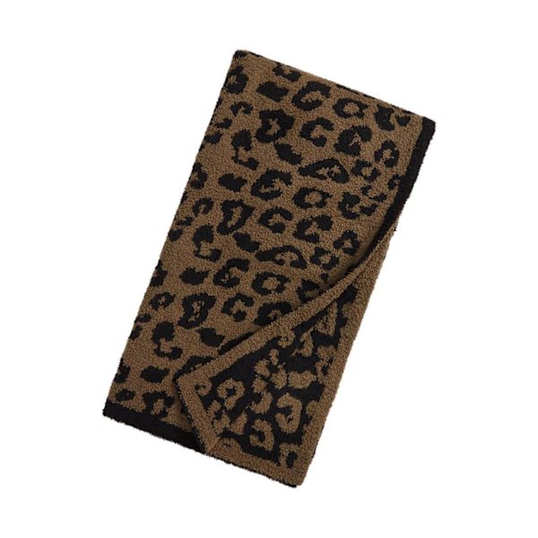 1/2/3 Throw Blanket Leopard Print Flanell Fleece Filtar Plysch coffee 30x35in 1Set
