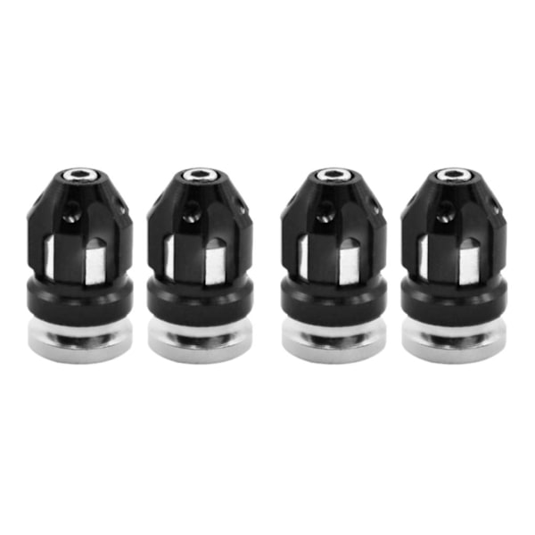 1/2/3/5 2st Däckventil Stamskydd Skydd Passar för motorcyklar Black 26x15mm 2Set