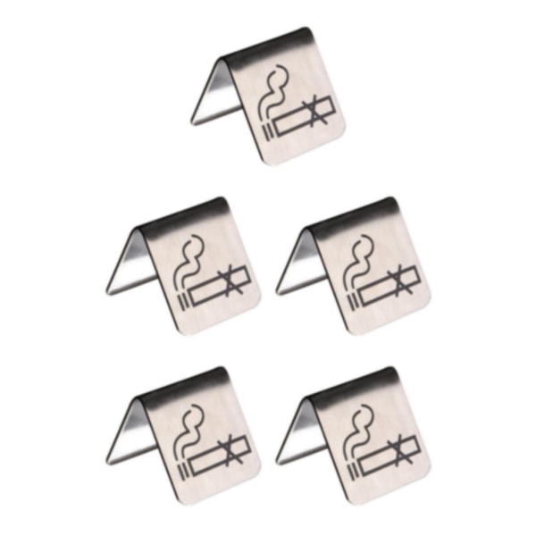 1/2/3/5 No Sign i rostfritt stål, bordsskiva Silver Pattern 5Set