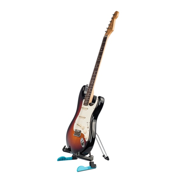 Golvgitarrhållare Fällbart stativ A-ram basinstrumentställ Purple