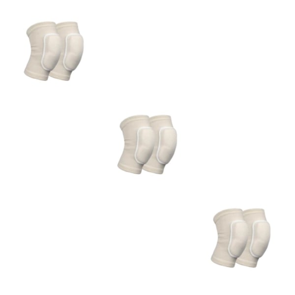 1/2/3/5 andningsbart tyg med hög elasticitet knäskydd för sport White As Shown 3PCS