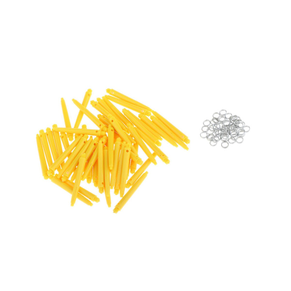 1/2/3/5 50x För Shafts 2BA Dart Tillbehör med skydd 45mm Yellow 1Set