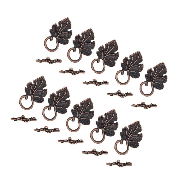 1/2/3 10 set Leaf OT Toggle Clasps Smycken Clasp Connectors Platinum 1Set