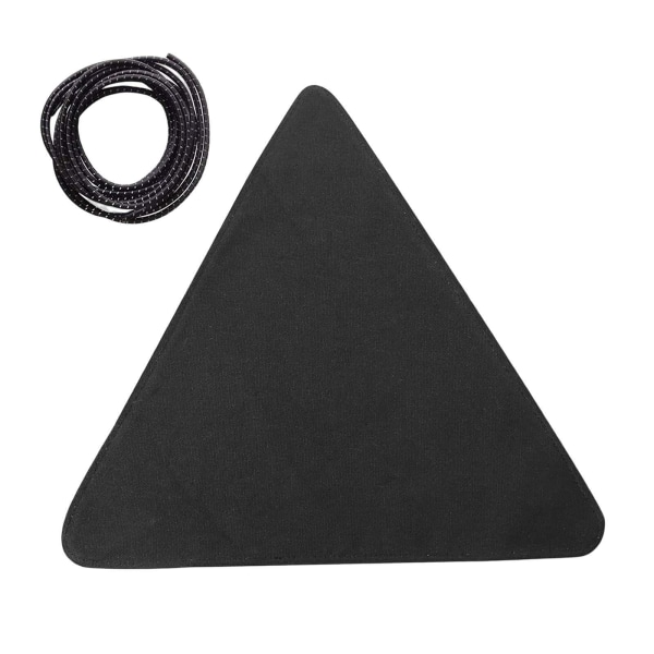 1/2/3/5 Canvas Camping För Triangel Pall Duk Resor Vandring Black 37 x 37cm 1Set