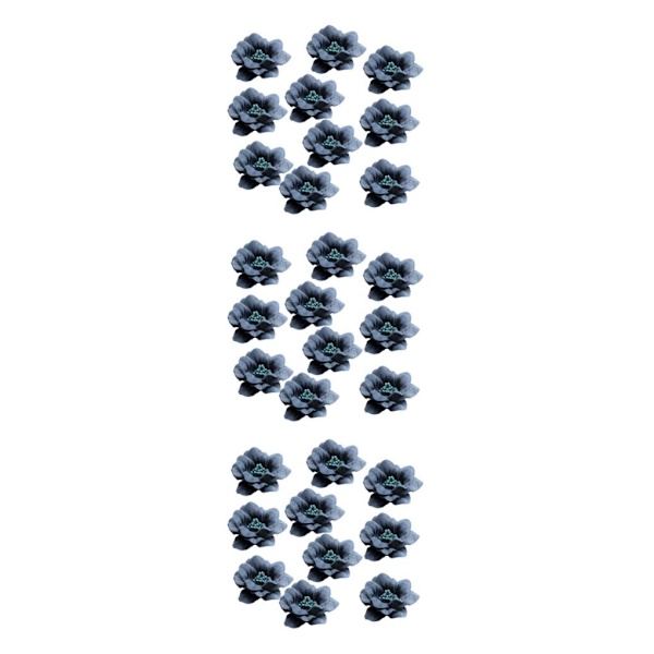 1/2/3/5 10 stycken Camellia Flower Heads för gör-det-själv-hårtillbehör Dark blue 4.5cm 3Set