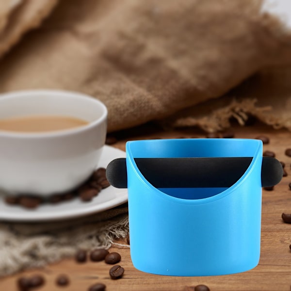1/2 Coffee Knock Box Bin För Espresso Grinds Tamper Waste Tamp Blue straight mouth 1Set