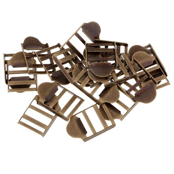 1/2/3 20st Metallväv Bälte Stege Spännen Bagagerem Bronze 2.4 x 1.6cm 1Set