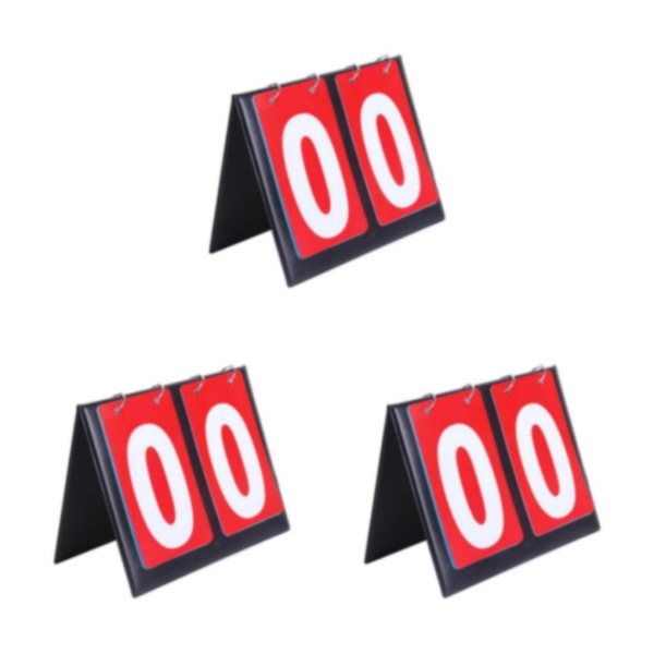 1/2/3/5 2 Digit Score Keeper För Vippar upp resultattavlan för bordsskivor Red 20 x 16cm 3Set