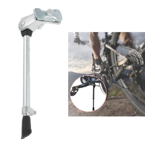 1/2 Robust Anti- För Slip Mountain Bike Kickstand Baksida Silver 1Set