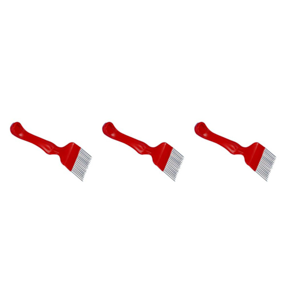 1/2/3 pinnar i rostfritt stål som öppnas med plasthandtag Red 18Pins 3Set