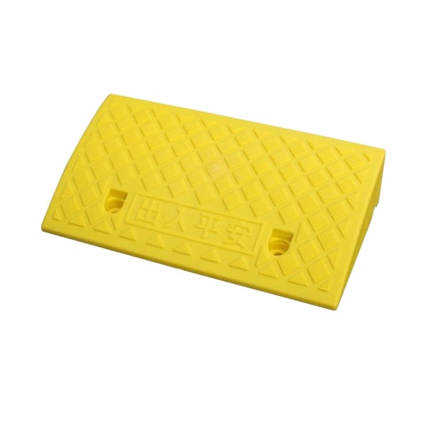 Halkfri bärbar trottoarramp Tröskelramp för rullstol Trottoarramp Yellow 11cm