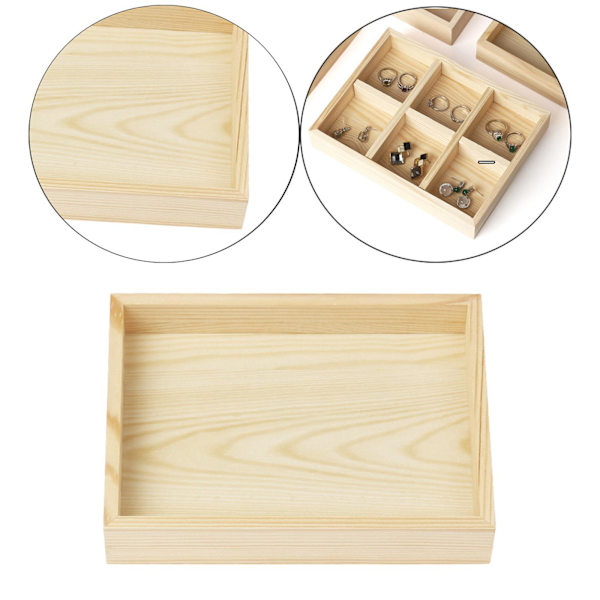 1/3/5 Smycken Display Fack Case Pärlor Hållare Ädelstensarmband 1 grids 7.87x5.91x1.38 Inch 1Set