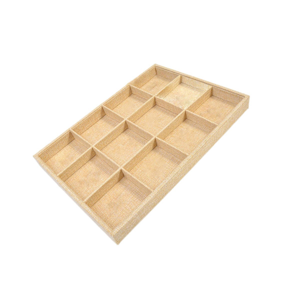 1/2/3 Stapelbara smycken fack för lådor butiker Showcase present 12 Grids 35x24x3cm 1Set