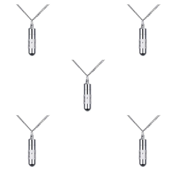 1/2/3/5 rostfritt stål buddhistiskt mantra minnessak hänge 11mm 5Set