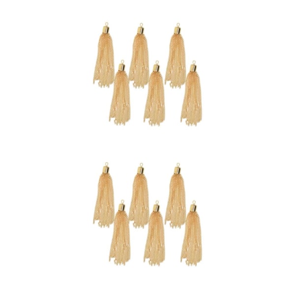 1/2/3/5 6 delar Handgjorda Boho Long Chain Tofshängen Light gold 2Set