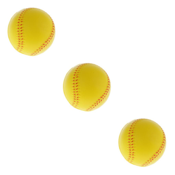 1/2/3 Träning baseball Träning Boll Sport Team Game Match Yellow 7.5cm 3Set