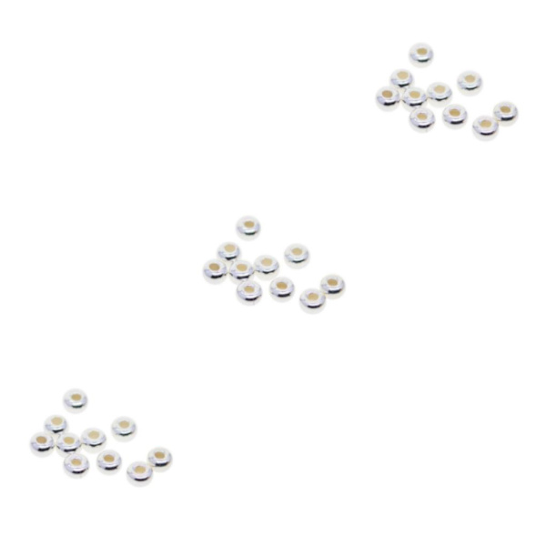 1/2/3 10 st 925 Sterling Silver spacer Bead DIY Craft Supply 3Set