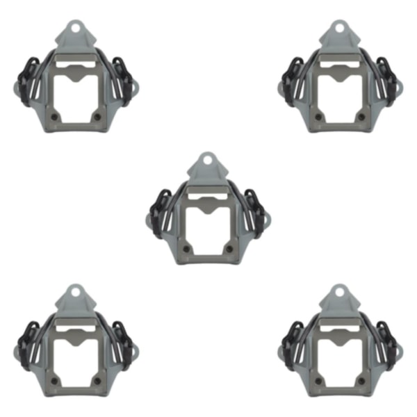 1/2/3/5 Lättviktsmonterad basadapter Utomhus hållbart tillbehör Gray 10x2.5x9cm 5Set