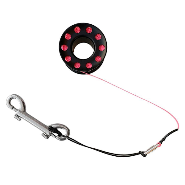 1/2/3/5 Diving Finger Reel Guide Spool 15m Line Dual Ended För Black 15M Wire 1 Pc