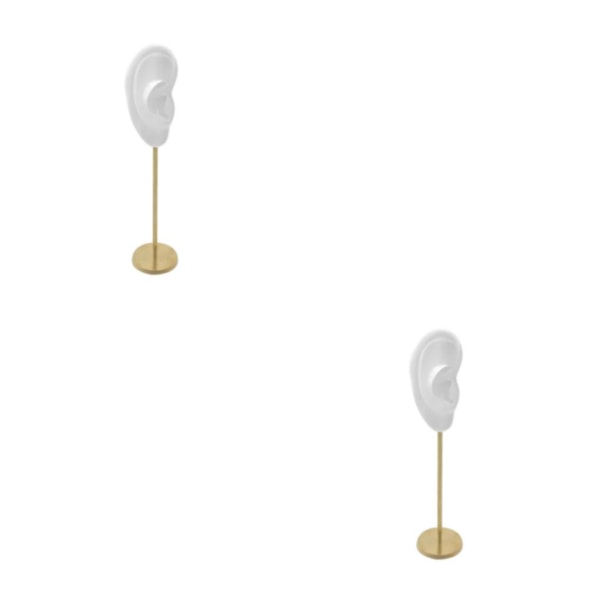 1/2/3 Örhänge Display Stand Human Ear Model Stud Holder Showcase Right Translucent Height: 18cm 2Set