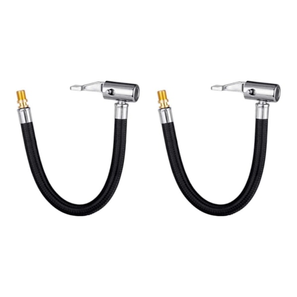 1/2/3 bil 23cm uppblåsningsslang Adapterventil för cyklar 2PCS